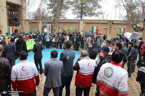 مراسم بزرگداشت 12 بهمن در بیت تاریخی حضرت امام در خمین