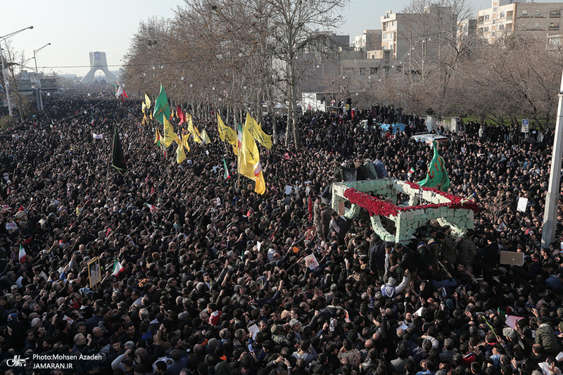 حضور میلیون ها تهرانی در تشییع پیکر مطهر سردار قاسم سلیمانی - 8