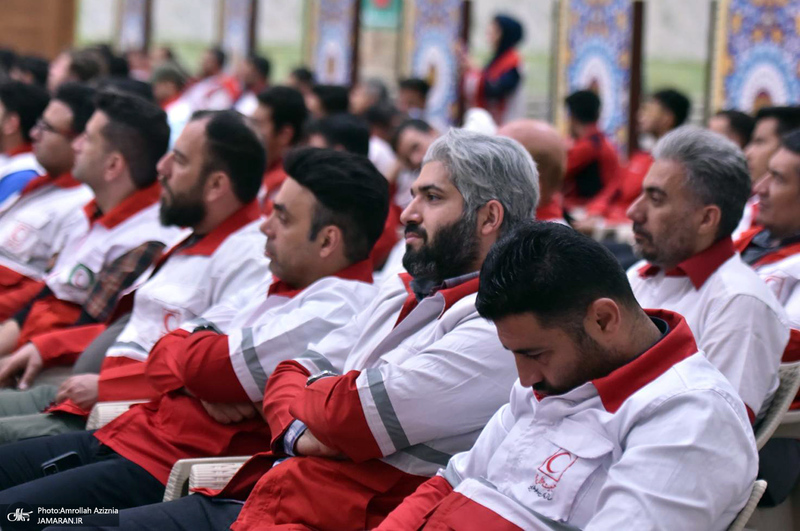 تجدید میثاق امدادگران جمعیت هلال احمر با آرمان های حضرت امام خمینی (س)