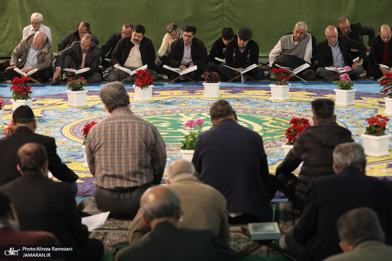 مراسم جزخوانی قرآن کریم در حرم مطهر حضرت عبدالعظیم حسنی(ع)