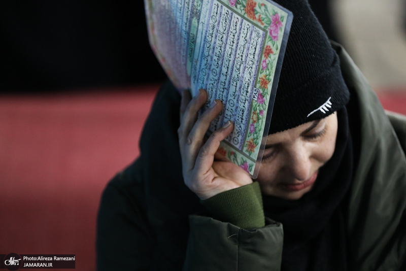 مراسم شب بیست و سوم ماه مبارک رمضان در امام زاده پنج تن لویزان