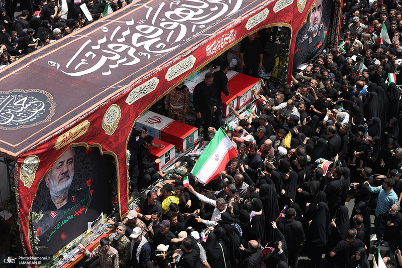 مراسم تشییع شهدای جنگ تحمیلی رژیم صهیونیستی در تهران-6