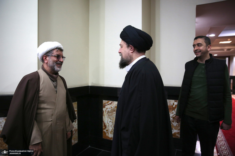 دیدار دبیر شورای عالی انقلاب فرهنگی  باسید حسن خمینی