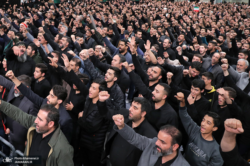 مراسم عزاداری شب شهادت حضرت زهرا (س) در حسینیه امام خمینی(ره)