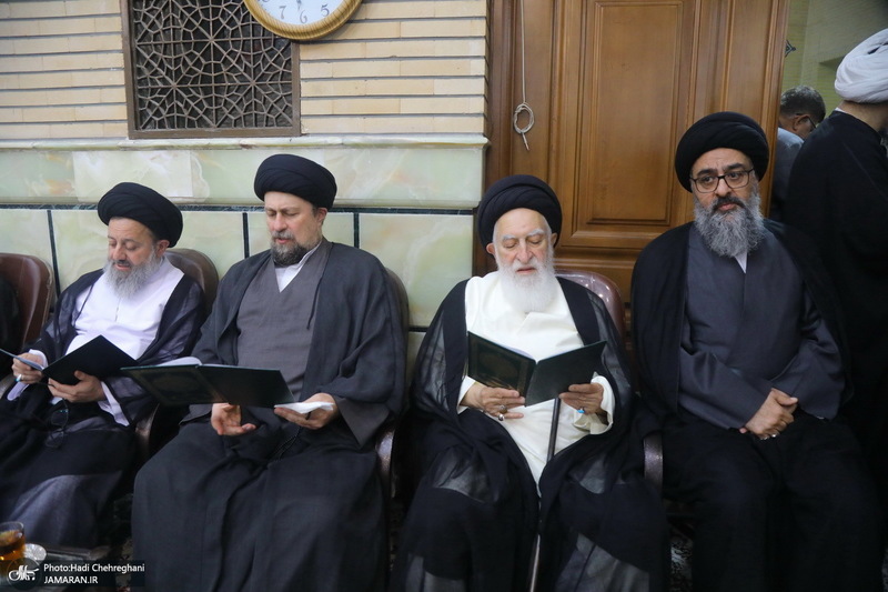 مراسم ختم مادر همسر آیت الله محمدجواد فاضل لنکرانی