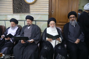 مراسم ختم مادر همسر آیت الله محمدجواد فاضل لنکرانی