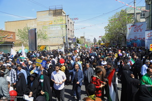 راهپیمایی باشکوه روز قدس در قم -1