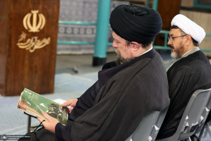 دیدار اعضای جبهه فرهنگی نقلاب اسلامی با سید حسن خمینی
