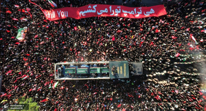تشییع پیکر مطهر رهبر شهید انقلاب اسلامی در مشهد مقدس