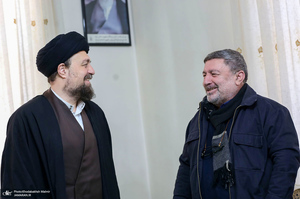 دیدار اعضای شورای مرکزی حزب اعتماد ملی با سید حسن خمینی