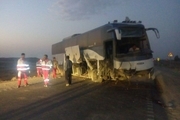 10 مصدوم در حادثه انحراف اتوبوس زائران در محور اراک - تهران 