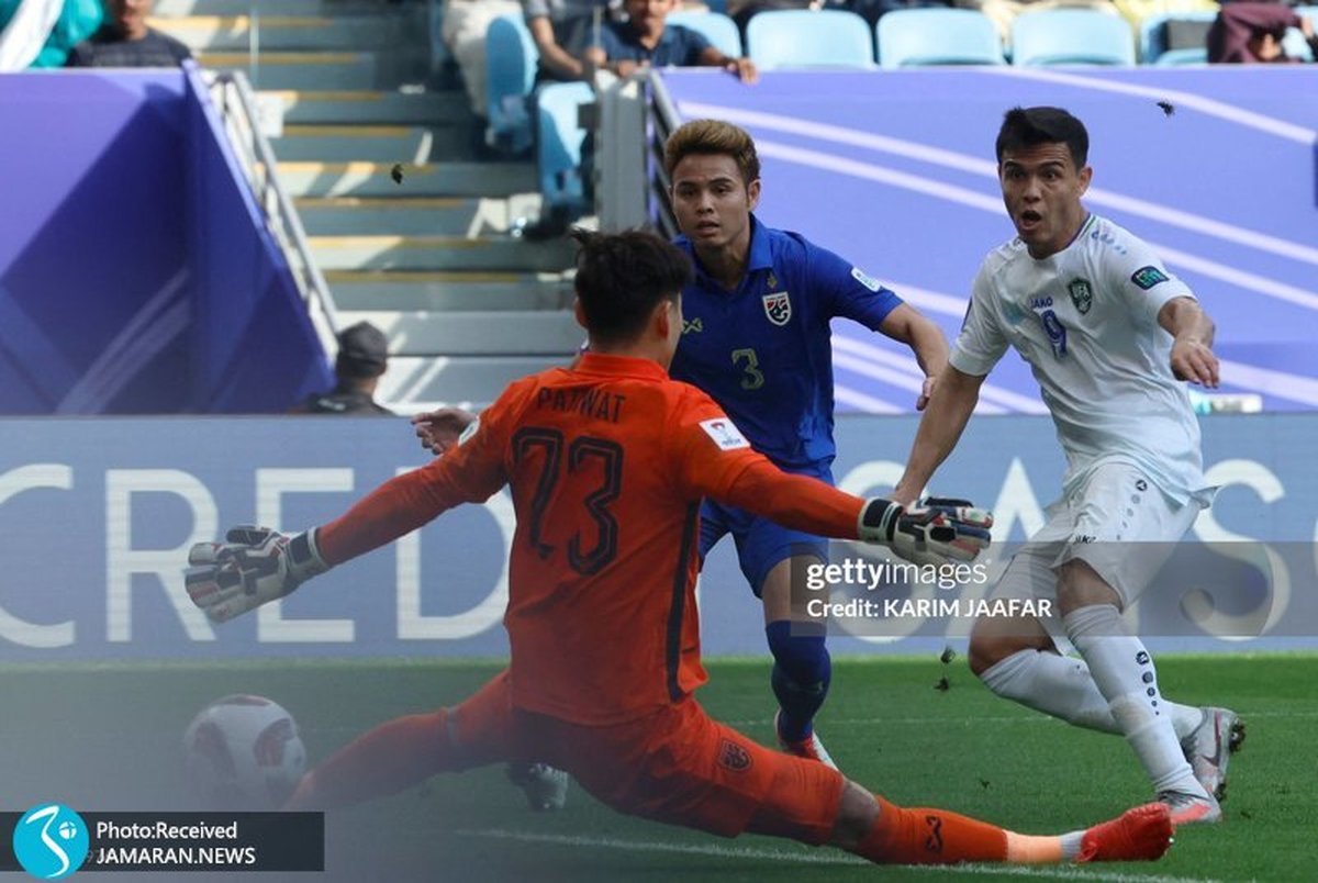 جام ملت های آسیا 2022| ازبکستان از تایلند گذشت و به میزبان رسید