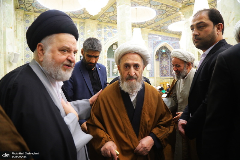 مراسم ترحیم و بزرگداشت آیت الله سید محمدعلی شیرازی در مسجد اعظم قم