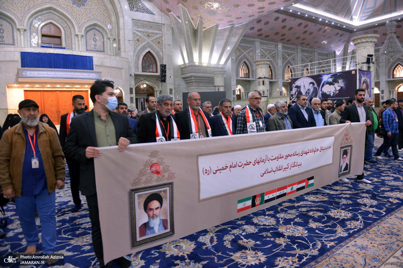 تجدید میثاق خانواده شهدای رسانه محمور مقاومت با آرمان های حضرت امام