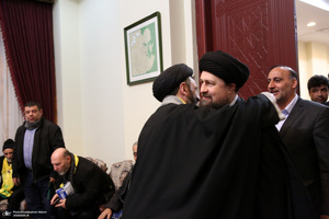 دیدار جمعی از خانواده  های شهدای لبنان با سیدحسن خمینی