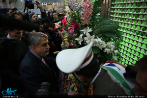 دیدار وزیر و معاونان وزارت فرهنگ و ارشاد اسلامی و جمعی از هنرمندان با سید حسن خمینی