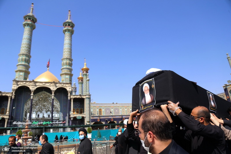 مراسم تشییع پیکر آیت الله حسن ممدوحی(ره)