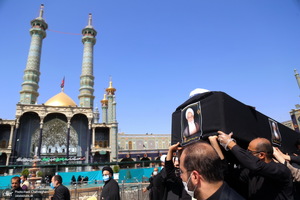 مراسم تشییع پیکر آیت الله حسن ممدوحی(ره)