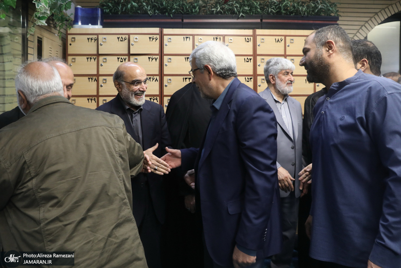 مراسم گرامیداشت شهید علی لاریجانی در مسجد بلال صدا و سیما