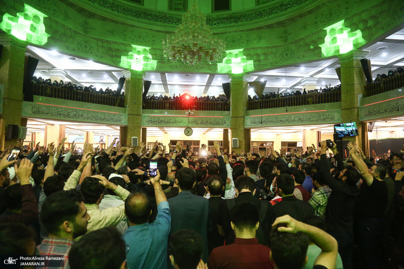 وداع با پیکر استاد فاطمی نیا (ره) در دانشگاه امام صادق (ع)