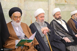 مراسم ترحیم آیت الله نورالله شاه آبادی(ره) در مسجد اعظم قم