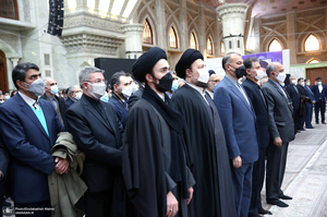 تجدید میثاق وزیر و معاونین وزارت امور خارجه با آرمان های امام خمینی (س)