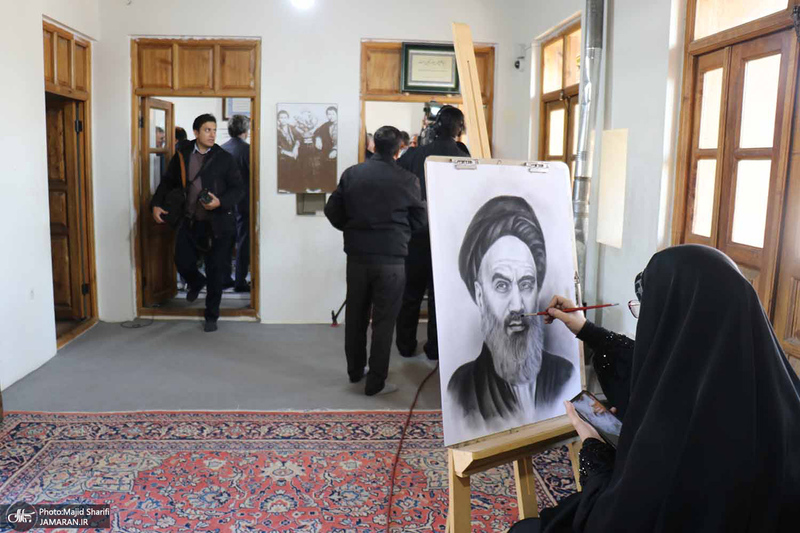 مراسم بزرگداشت 12 بهمن در بیت تاریخی حضرت امام در خمین