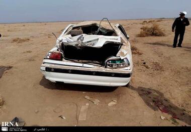 واژگونی خودروی حامل دانش آموزان قلعه گنج کرمان

