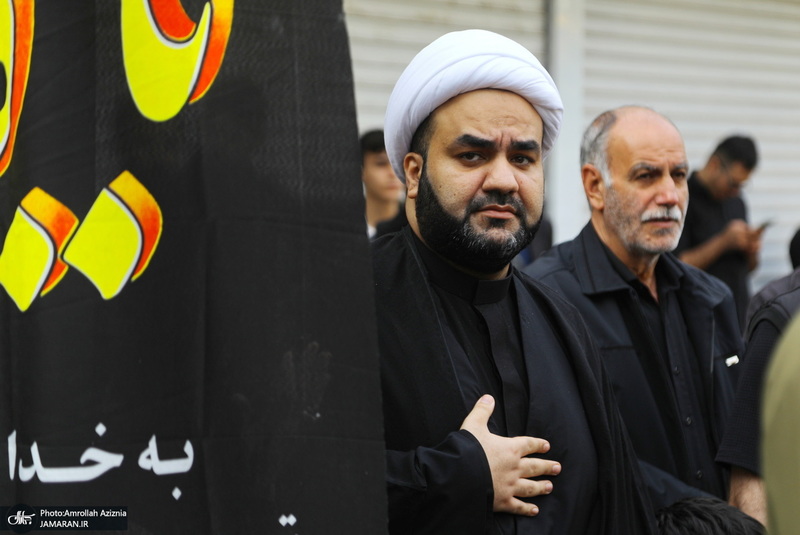 دسته عزاداری شهادت حضرت علی (ع) با حضور آیت‌الله العظمی وحید خراسانی