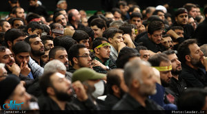 مراسم عزاداری شب عاشورای حسینی با حضور رهبر معظم انقلاب اسلامی