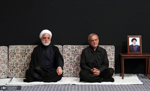 اولین شب مراسم عزاداری حضرت اباعبدالله الحسین (ع) در حسینیه امام خمینی