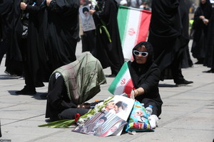 مراسم وداع با رهبر شهید انقلاب در مصلی تهران
