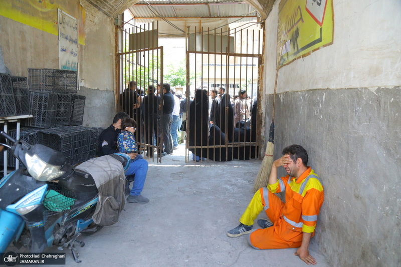 دسته عزاداری روز شهادت امام صادق (ع) با حضور آیت الله العظمی وحید خراسانی