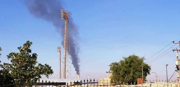 آسمان آبادان را دود گرفت