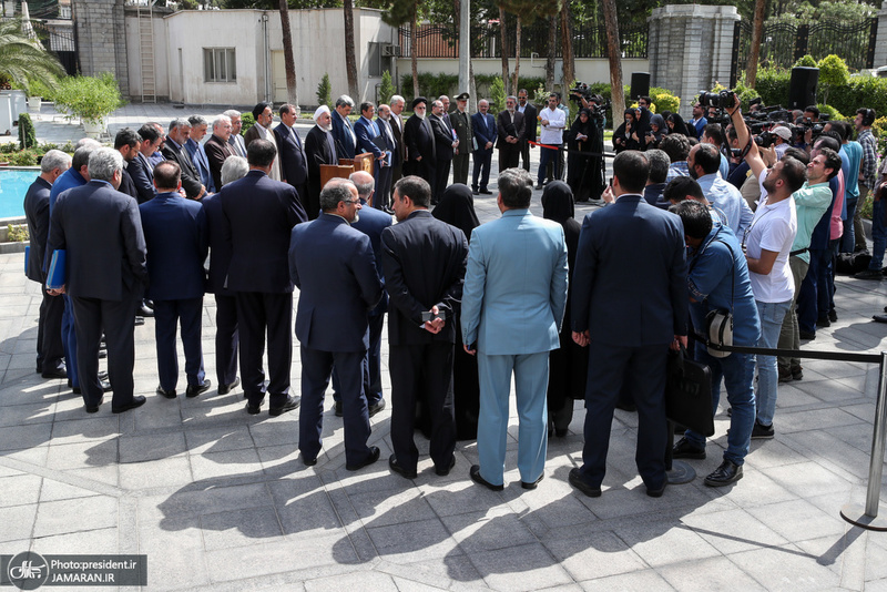 حضور رییس جمهور در جمع خبرنگاران به مناسبت روز خبرنگار