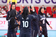شکست زنان والیبالیست ایران مقابل ژاپن 