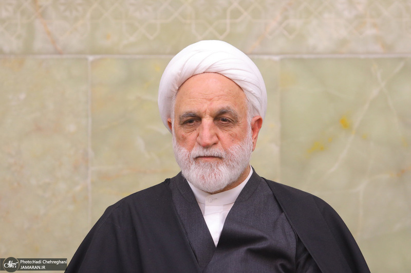 مراسم بزرگداشت شهیدان «علی رازینی» و «محمد مقیسه» در مسجد اعظم قم‎ - محسنی اژه ای