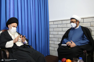 دیدار سرپرست موسسه تنظیم و نشر آثار امام خمینی(ره) با آیت الله حسینی بوشهری