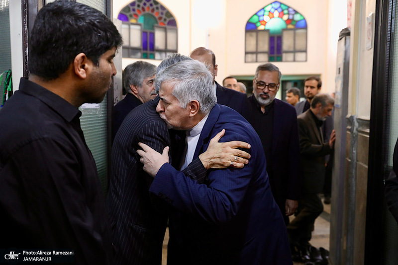 مراسم تشييع مادر غلامعلی حداد عادل