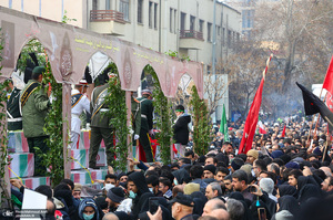 مراسم تشییع 200 شهید گمنام دفاع مقدس در تهران -2