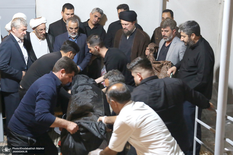 مراسم وداع با پیکر آیت الله حسن صانعی (ره) در جماران