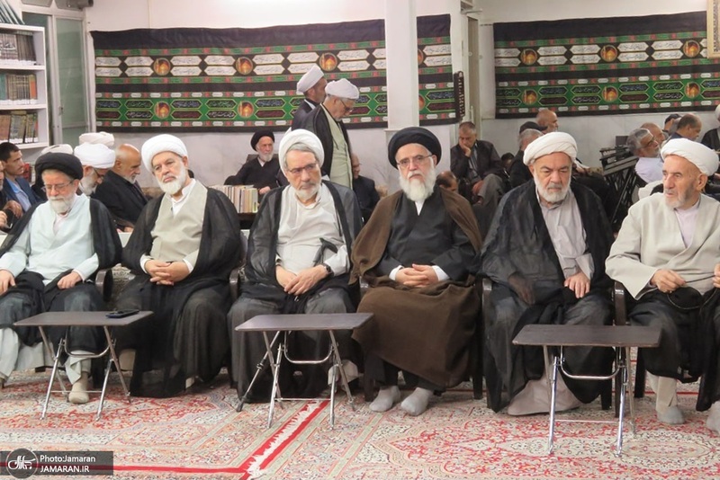 مراسم عزاداري ایام فاطمیه در دفتر آیت الله العظمی صانعی (ره)