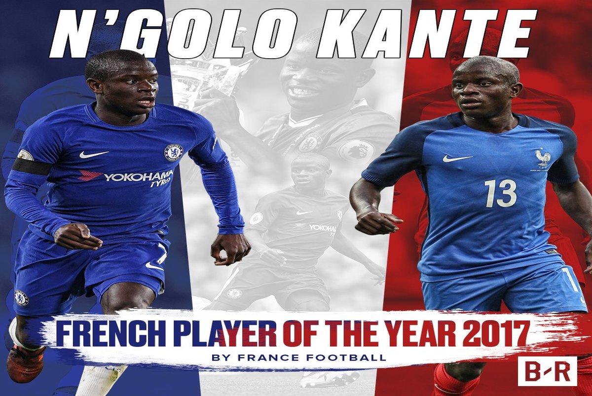 کانته به عنوان بهترین بازیکن سال فرانسه انتخاب شد +عکس
