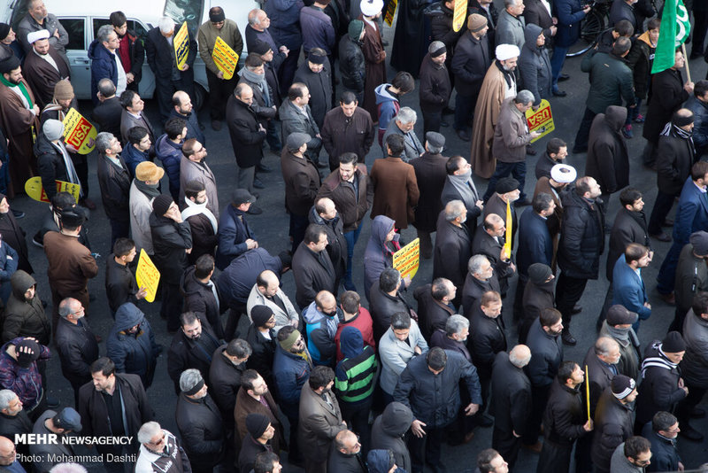 راهپیمایی مردم سراسر کشور در محکومیت ترور سردار قاسم سلیمانی 