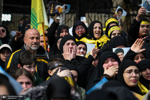  تصاویر اختصاصی جماران از متن و حاشیه مراسم تشییع شهیدان سید حسن نصرالله و سید هاشم صفی الدین -2