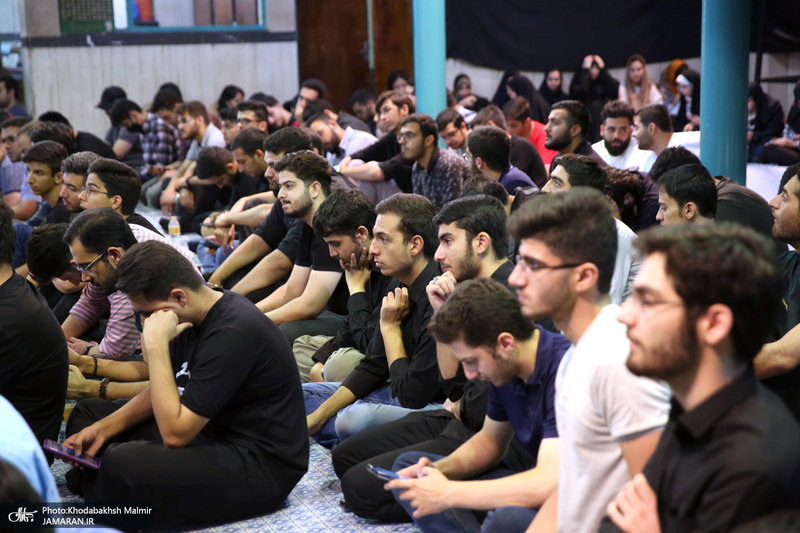 مراسم عزاداری دانشجویان دانشگاه علوم پزشکی تهران به مناسبت شهادت حضرت رقیه در حسینیه جماران
