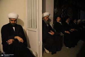 عزاداری شهادت حضرت فاطمه (س) در بیت آیت الله دوستی زنجانی‎