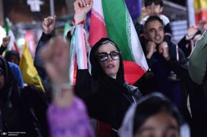 پنجاه و پنجمین شب اجتماع پر شور مردم در میدان جمهوری اسلامی