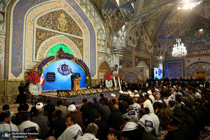 مراسم اولین سالگرد شهادت حجت الاسلام و المسلمین سید ابراهیم رئیسی در حرم مطهر رضوی