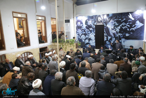 مراسنم عزاداری شهات حضرت زهرا(س) در بیت تاریخی امام خمینی در قم